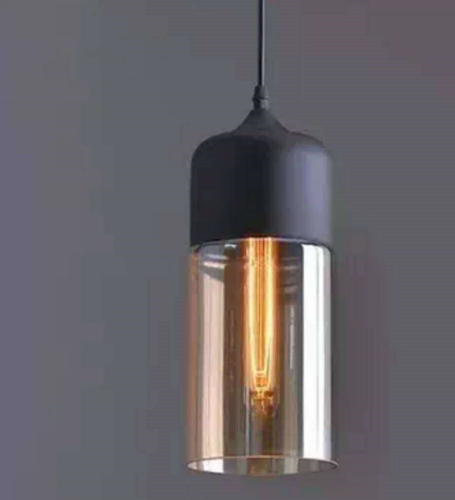 Industrial Glass Chandelier – American Style LED Pendant Light for Bars & Restaurants