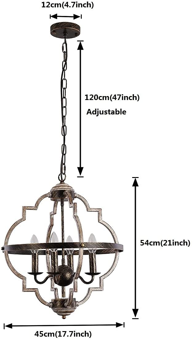 Rural Retro Industrial Style Antique Wood Chandelier – Branch Pendant Light