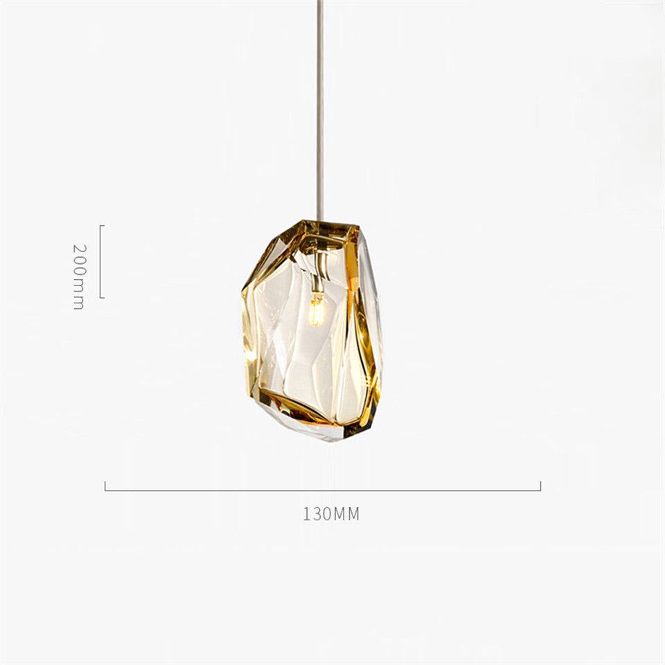Nordic Postmodern Creative Glass Chandelier – LED Pendant Light for Bedroom, Dining Room & Living Room
