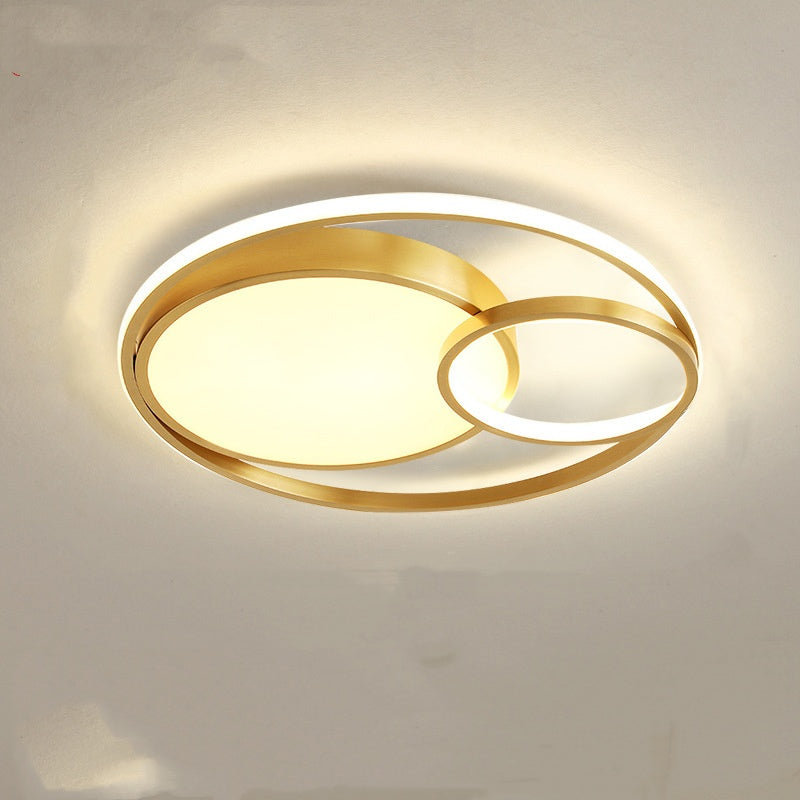 Nordic Round Chandelier – Modern Minimalist LED Ceiling Light with Remote Control