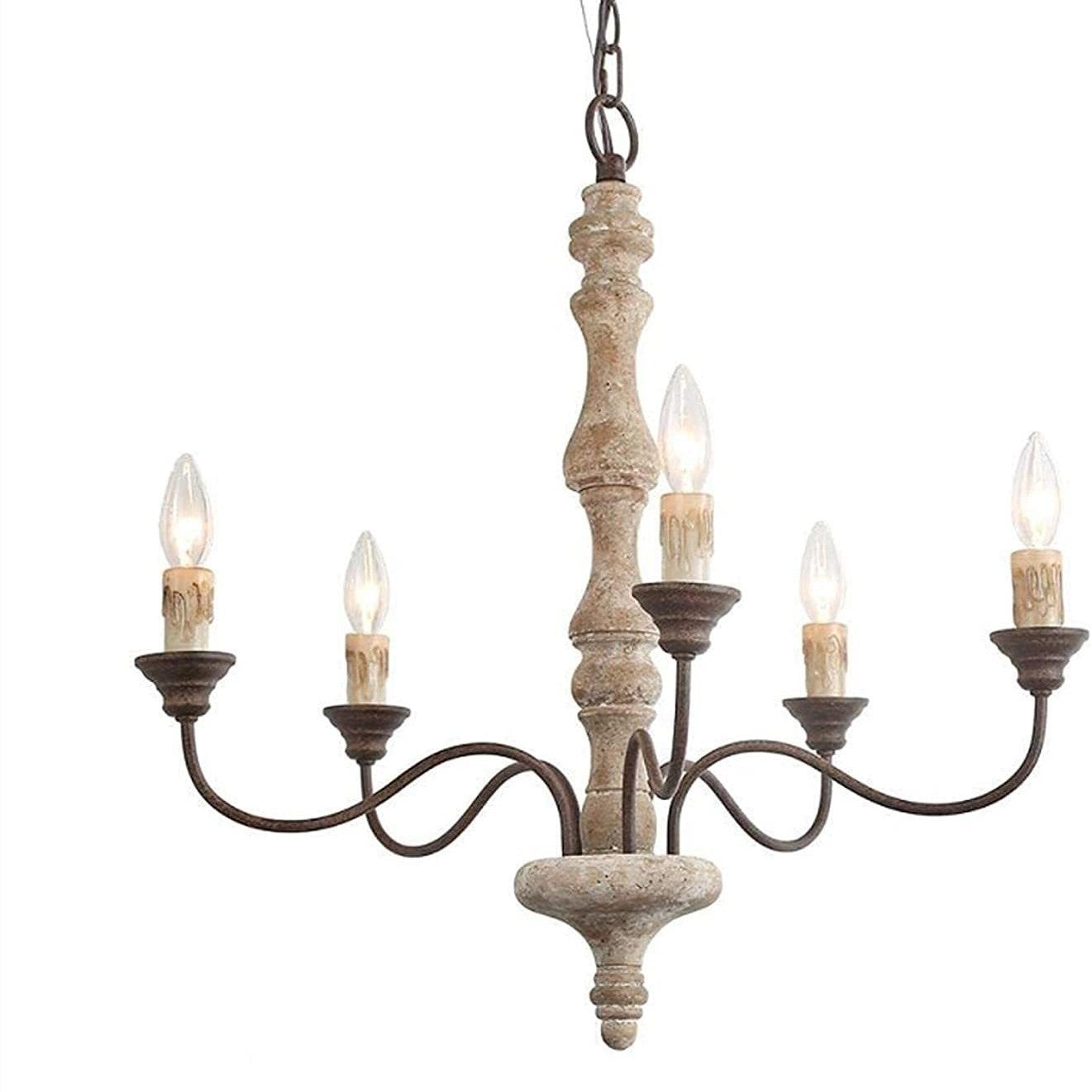 5-Head Minimalist Pendant Light – American Style Creative Chandelier for Living & Dining Room