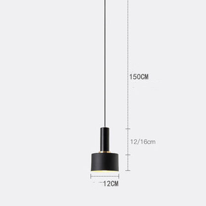 Bedside LED Chandelier – Modern Aluminum Iron Pendant Light | 5 Colors & 5 Light Modes