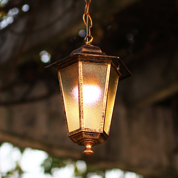 Retro Industrial Style Outdoor Chandelier – Vintage Pendant Light