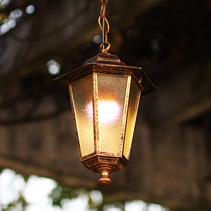 Retro Industrial Style Outdoor Chandelier – Vintage Pendant Light