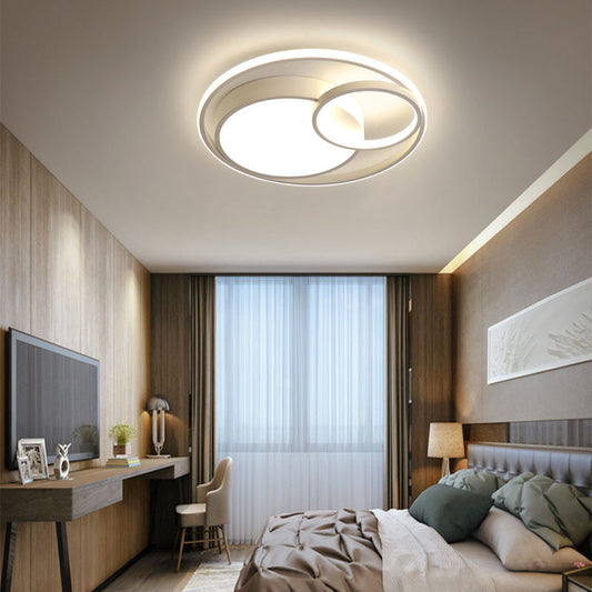 Nordic Round Chandelier – Modern Minimalist LED Ceiling Light with Remote Control