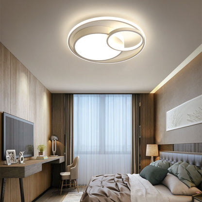 Nordic Round Chandelier – Modern Minimalist LED Ceiling Light with Remote Control