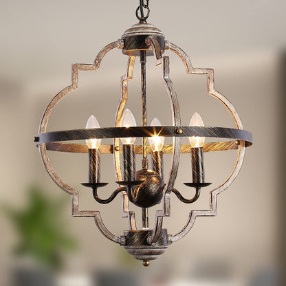 Rural Retro Industrial Style Antique Wood Chandelier – Branch Pendant Light