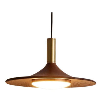 Creative Walnut & Iron LED Chandelier – Nordic Rocker Arm Pendant Light for Dining Room, Living Room & Bedroom