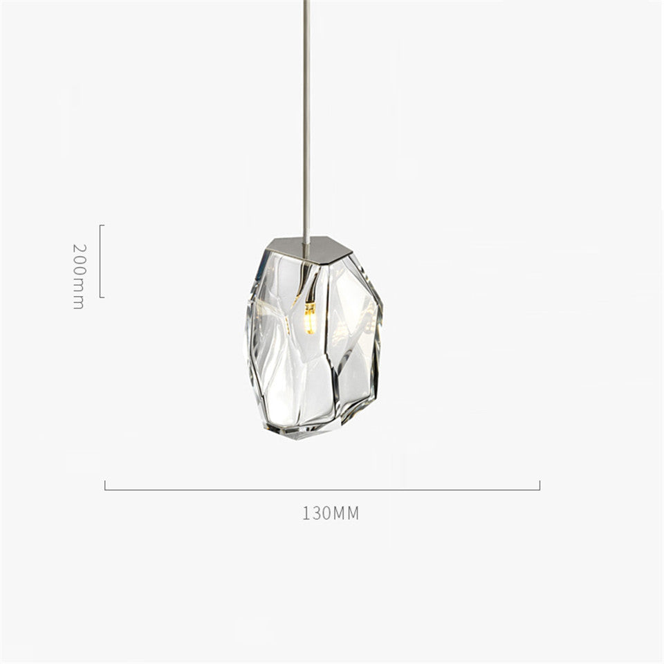Nordic Postmodern Creative Glass Chandelier – LED Pendant Light for Bedroom, Dining Room & Living Room