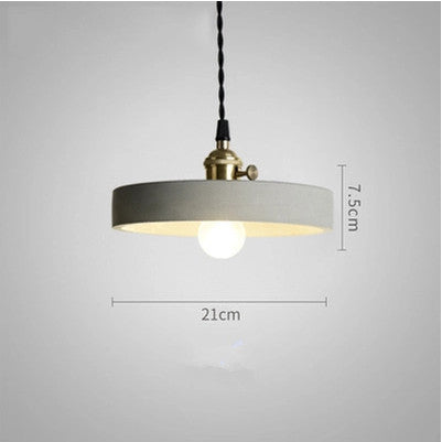 Industrial Style Cement Chandelier – Modern Minimalist Pendant Light for Study & Bedroom