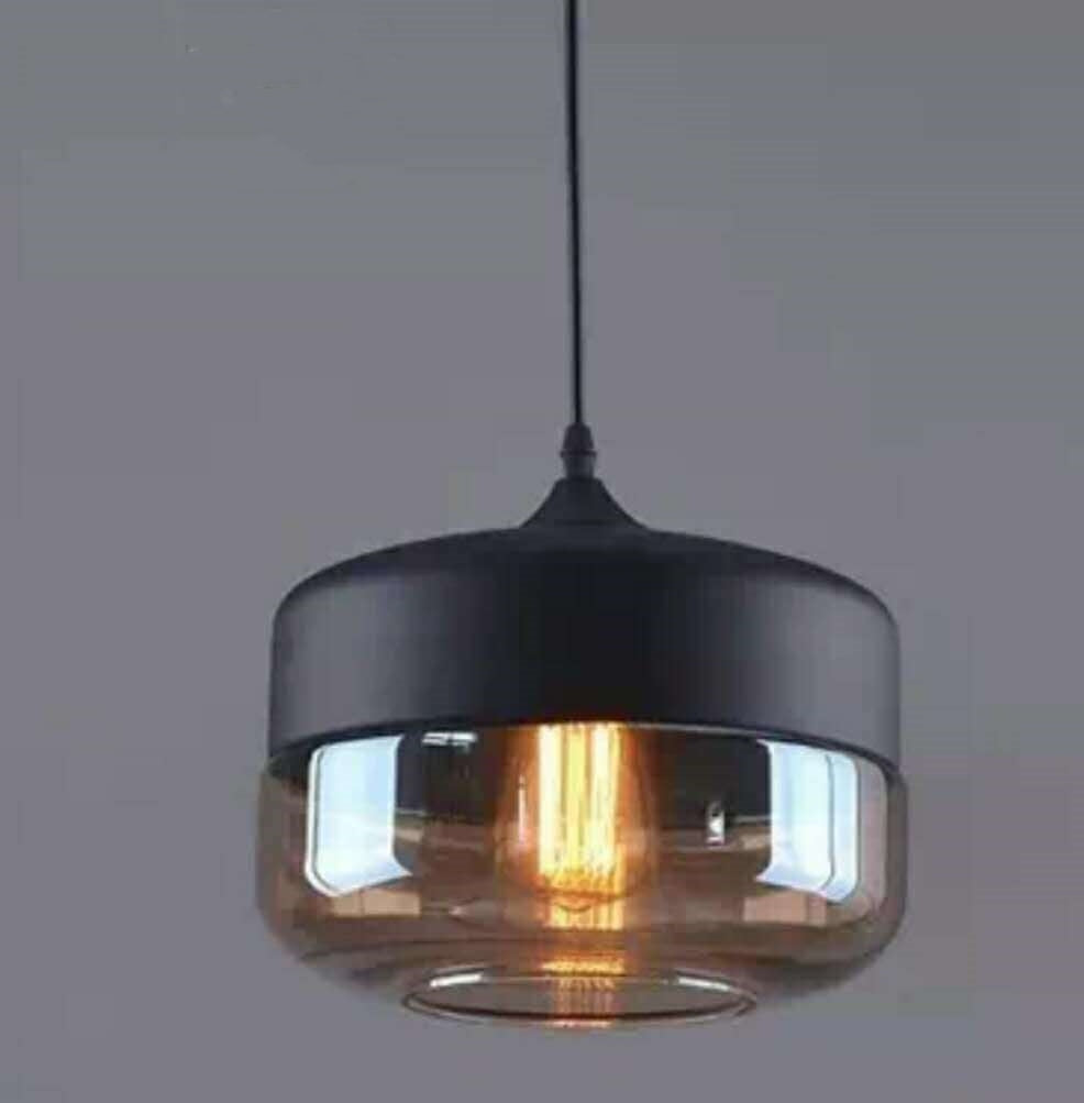Industrial Glass Chandelier – American Style LED Pendant Light for Bars & Restaurants