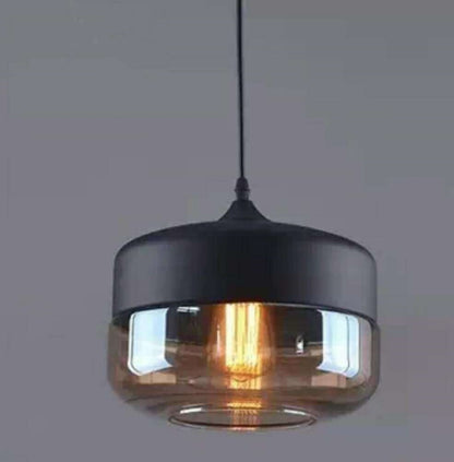 Industrial Glass Chandelier – American Style LED Pendant Light for Bars & Restaurants