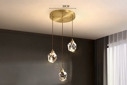 Modern Simple Crystal Chandelier – LED Pendant Light
