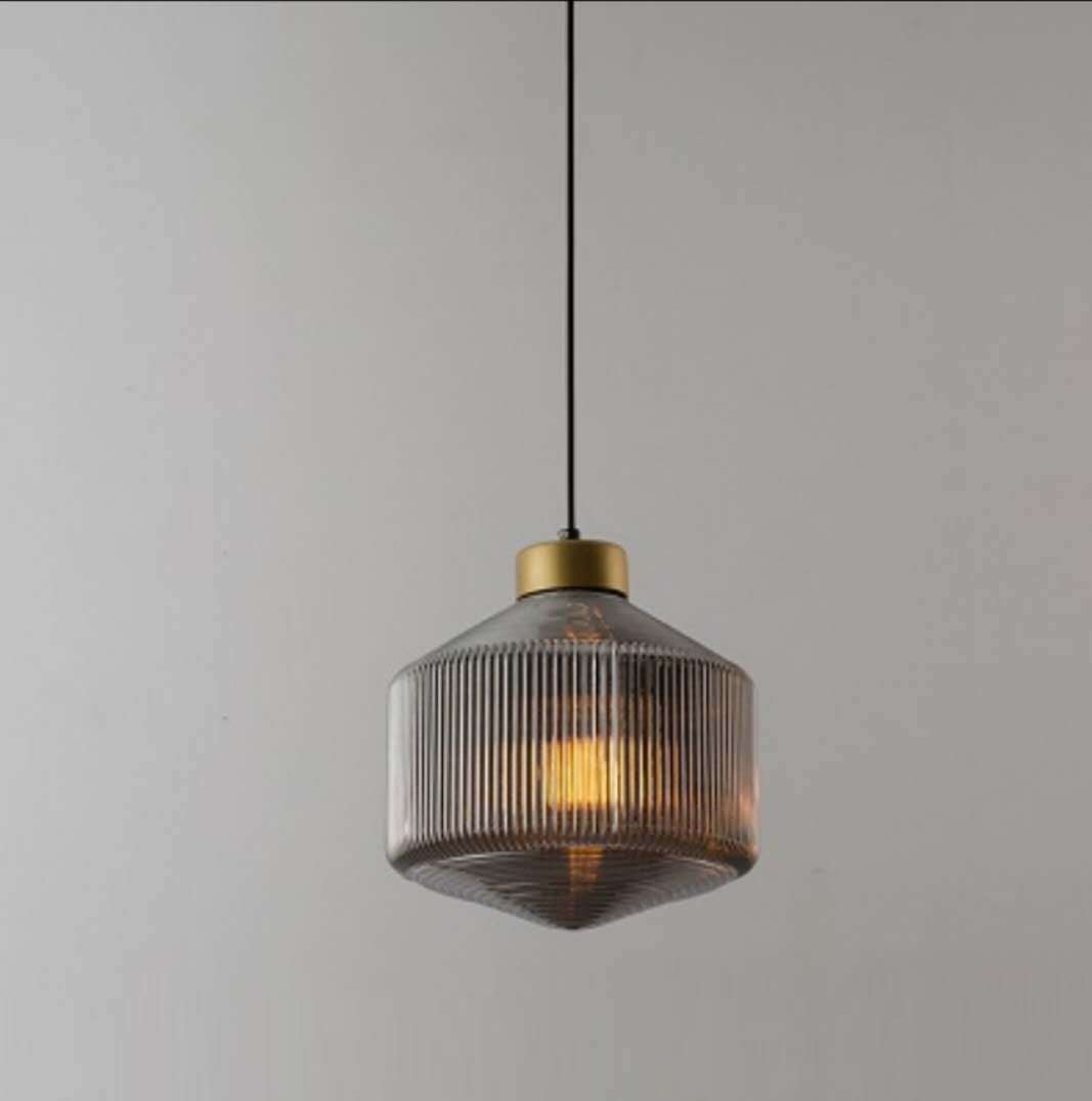 Modern Minimalist Nordic Glass Chandelier – European Style Metal & Glass Pendant Light