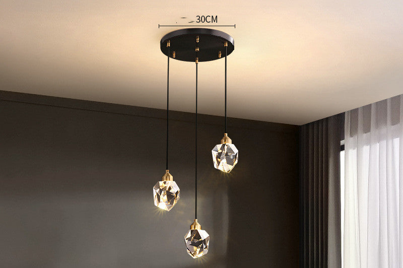 Modern Simple Crystal Chandelier – LED Pendant Light