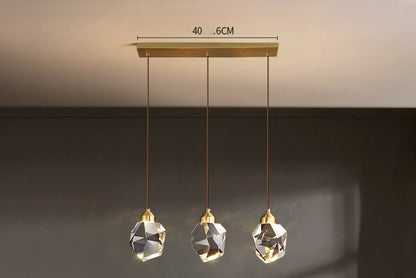 Modern Simple Crystal Chandelier – LED Pendant Light