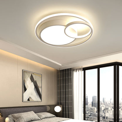 Nordic Round Chandelier – Modern Minimalist LED Ceiling Light with Remote Control