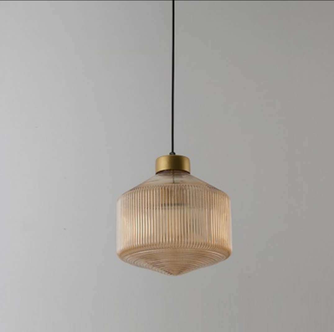 Modern Minimalist Nordic Glass Chandelier – European Style Metal & Glass Pendant Light