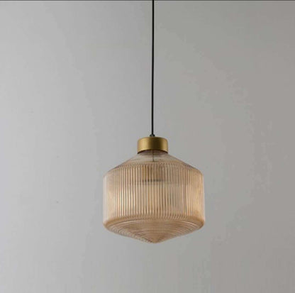 Modern Minimalist Nordic Glass Chandelier – European Style Metal & Glass Pendant Light