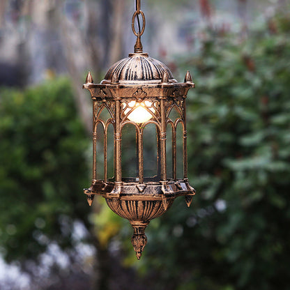 Retro Industrial Style Outdoor Chandelier – Vintage Pendant Light
