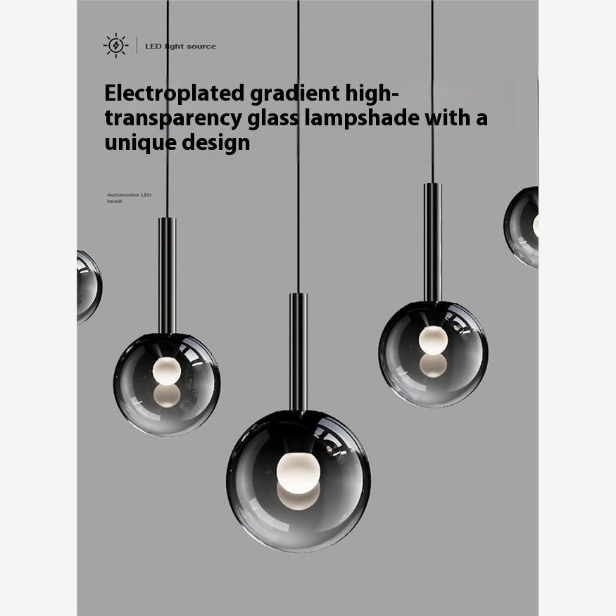 Luxury Rotating Staircase Glass Chandelier – Modern LED Long Pendant Light for High Ceilings & Foyers
