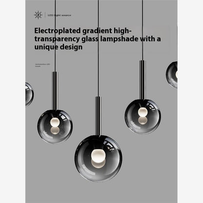 Luxury Rotating Staircase Glass Chandelier – Modern LED Long Pendant Light for High Ceilings & Foyers