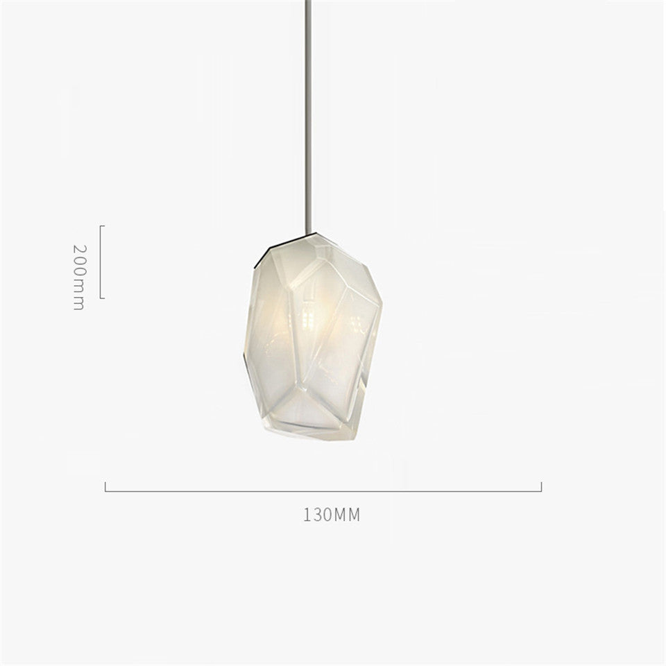 Nordic Postmodern Creative Glass Chandelier – LED Pendant Light for Bedroom, Dining Room & Living Room