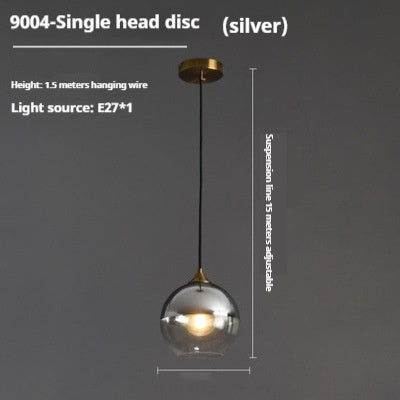 Nordic Glass Pendant Chandelier – Multi-Style LED Bedside & Dining Room Light | 22 Styles | Amber, Gold, Silver & More