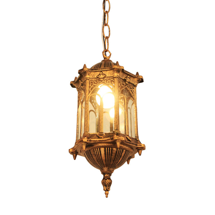Retro Industrial Style Outdoor Chandelier – Vintage Pendant Light