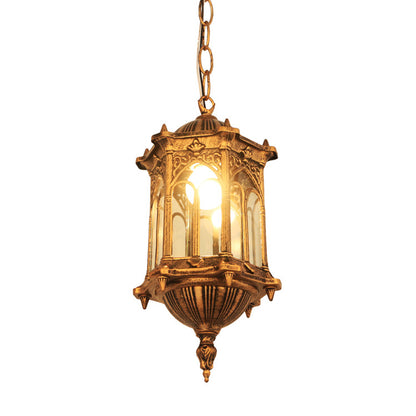Retro Industrial Style Outdoor Chandelier – Vintage Pendant Light