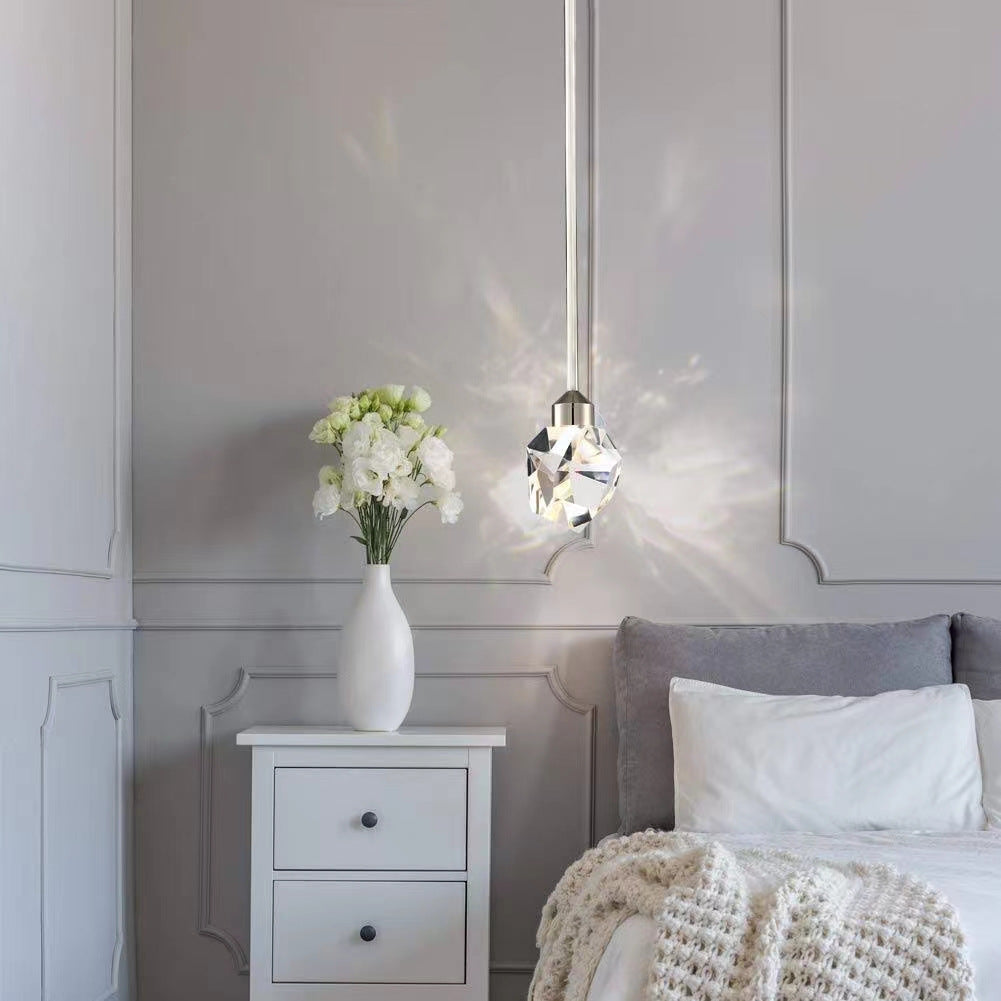 Modern Simple Crystal Chandelier – LED Pendant Light