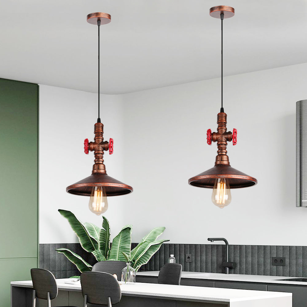 Industrial Style Retro Iron Chandelier – European Art Cafe & Bar Pendant Light