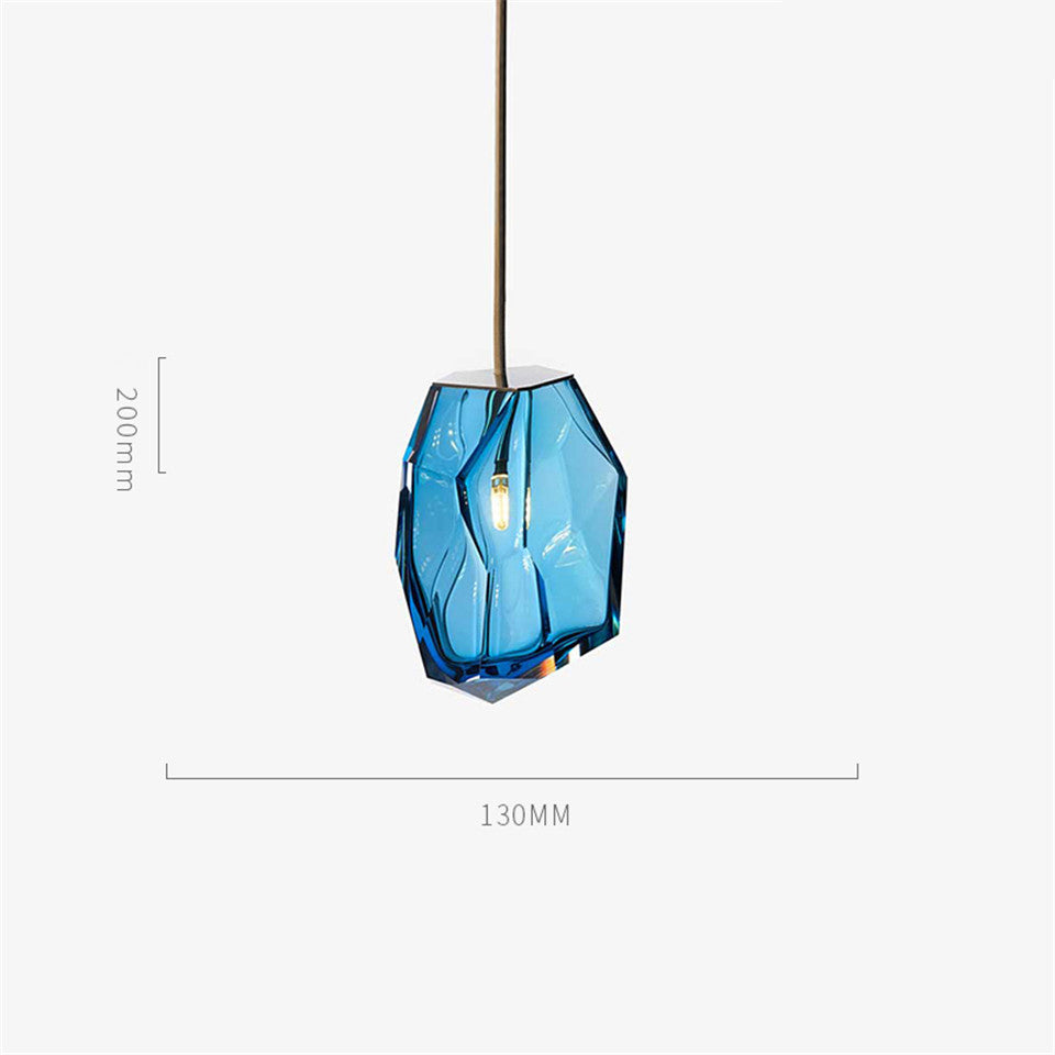 Nordic Postmodern Creative Glass Chandelier – LED Pendant Light for Bedroom, Dining Room & Living Room